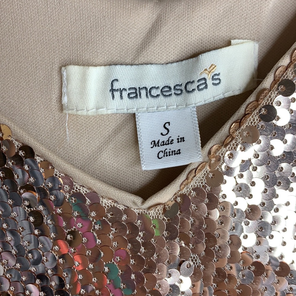 Franceseca’s sequin shoulder strap dress. Size S - Picture 6 of 6